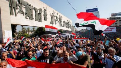 مظاهرات حاشدة في بغداد تدعو إلى خروج القوات الأميركية من العراق